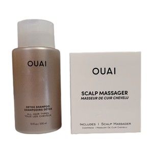 Ouai Scalp Massager & Detox Shampoo Full Size 10 oz (300 ml) - broken seal